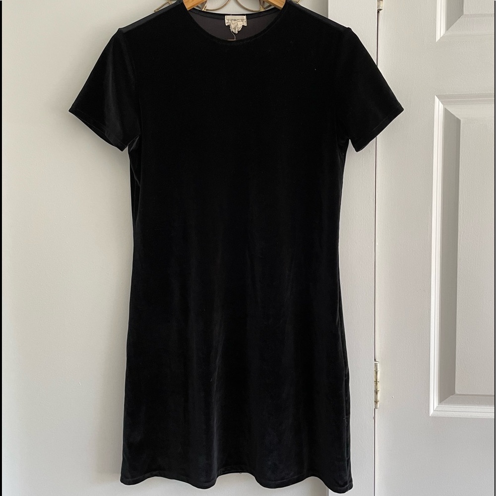 J Crew velvet shift dress